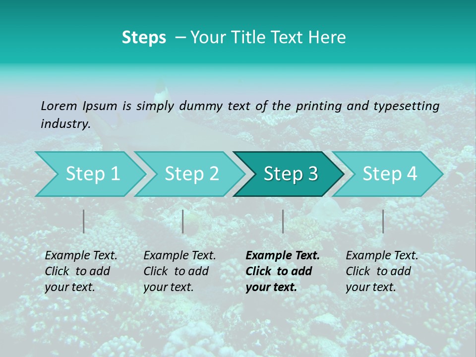 Vacaciones Tiburon Bora Bora PowerPoint Template
