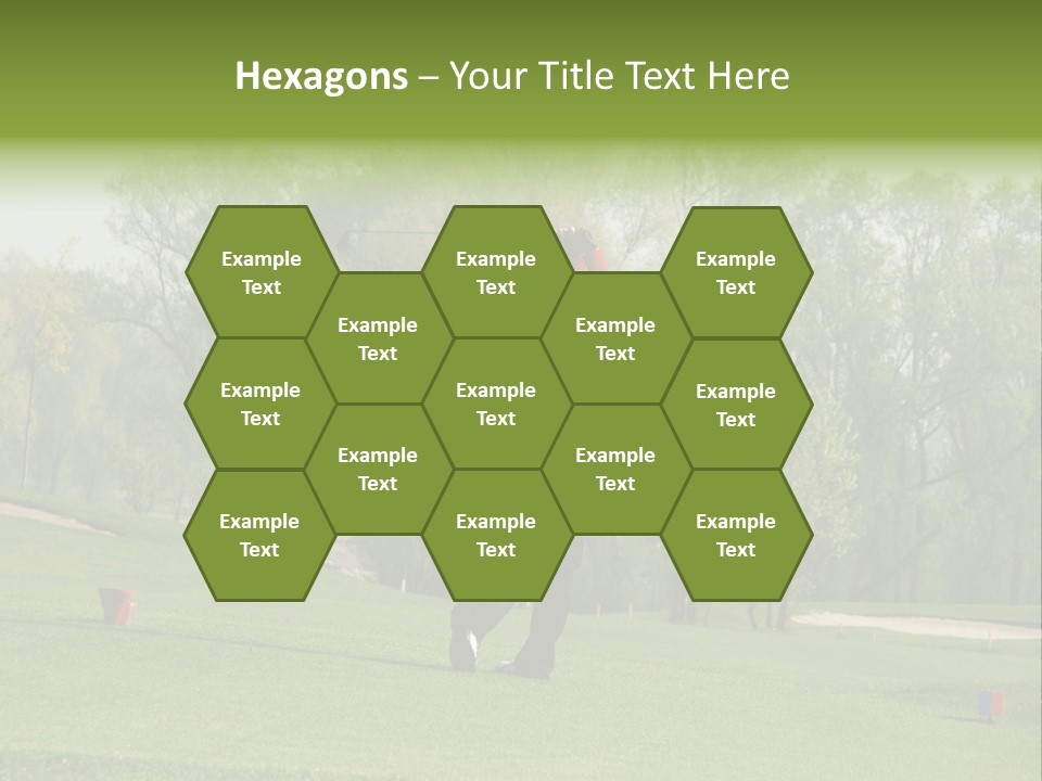 Outdoor Hole Golfcourse PowerPoint Template