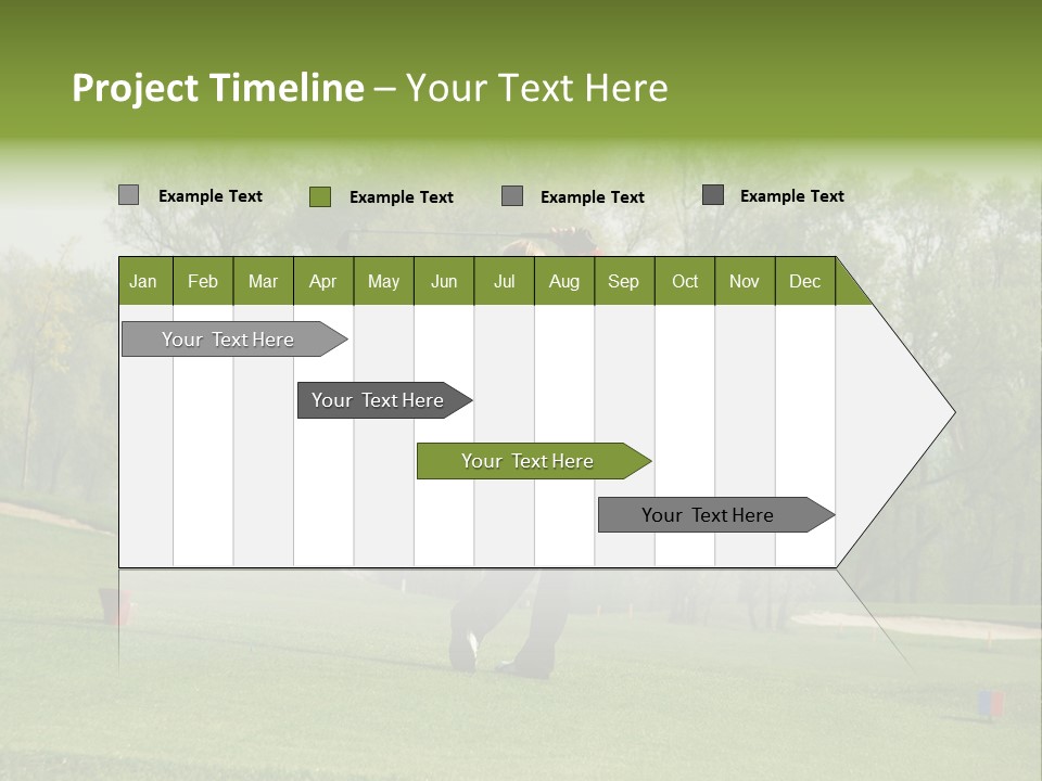 Outdoor Hole Golfcourse PowerPoint Template