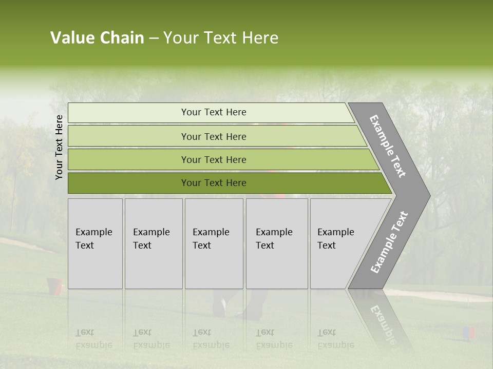 Outdoor Hole Golfcourse PowerPoint Template