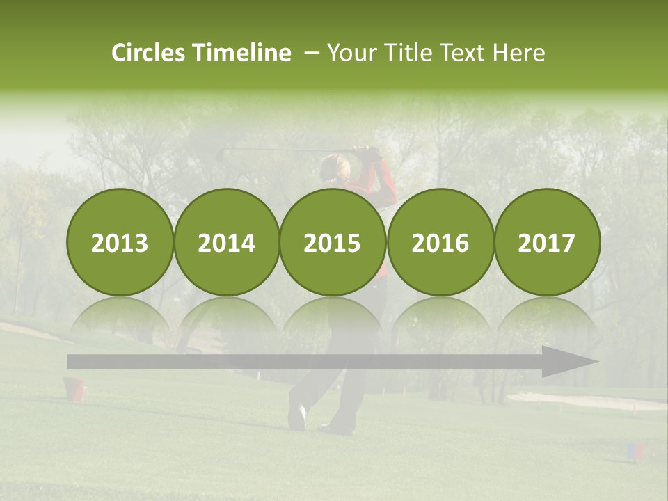 Outdoor Hole Golfcourse PowerPoint Template