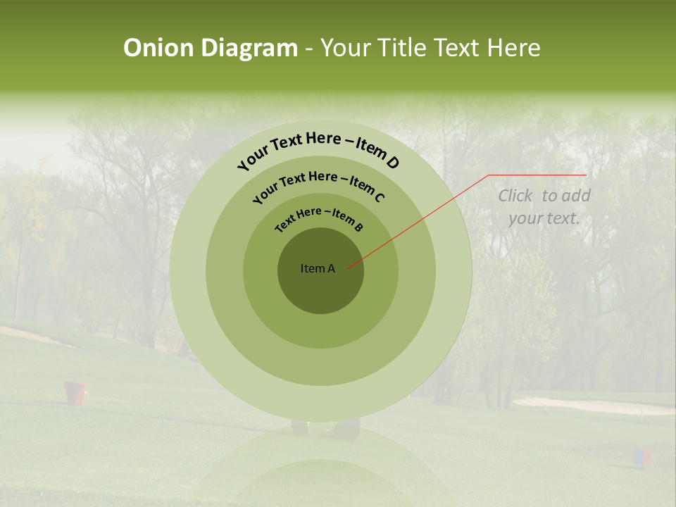 Outdoor Hole Golfcourse PowerPoint Template