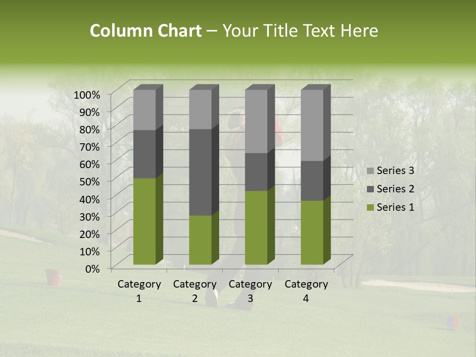 Outdoor Hole Golfcourse PowerPoint Template