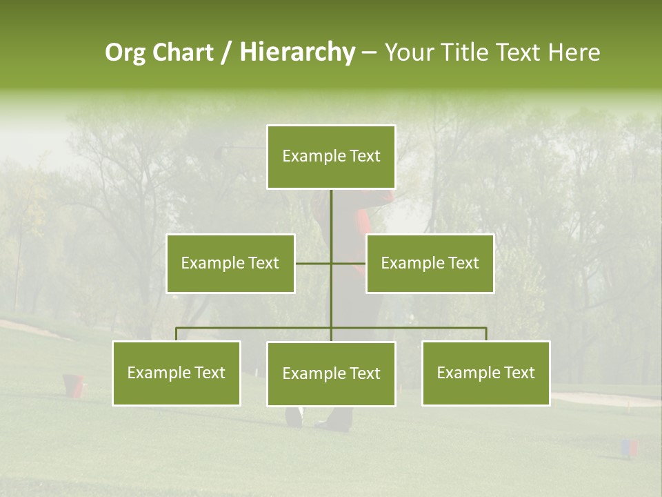 Outdoor Hole Golfcourse PowerPoint Template