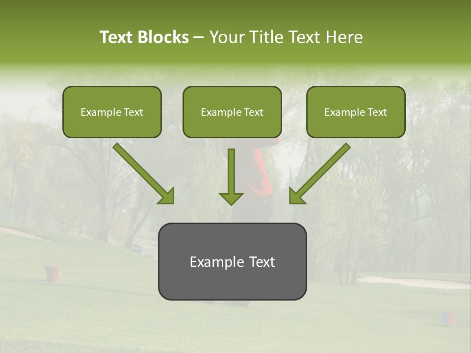 Outdoor Hole Golfcourse PowerPoint Template