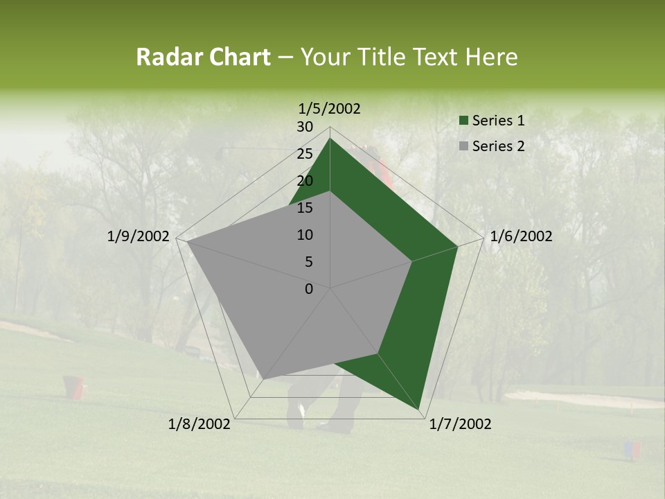 Outdoor Hole Golfcourse PowerPoint Template