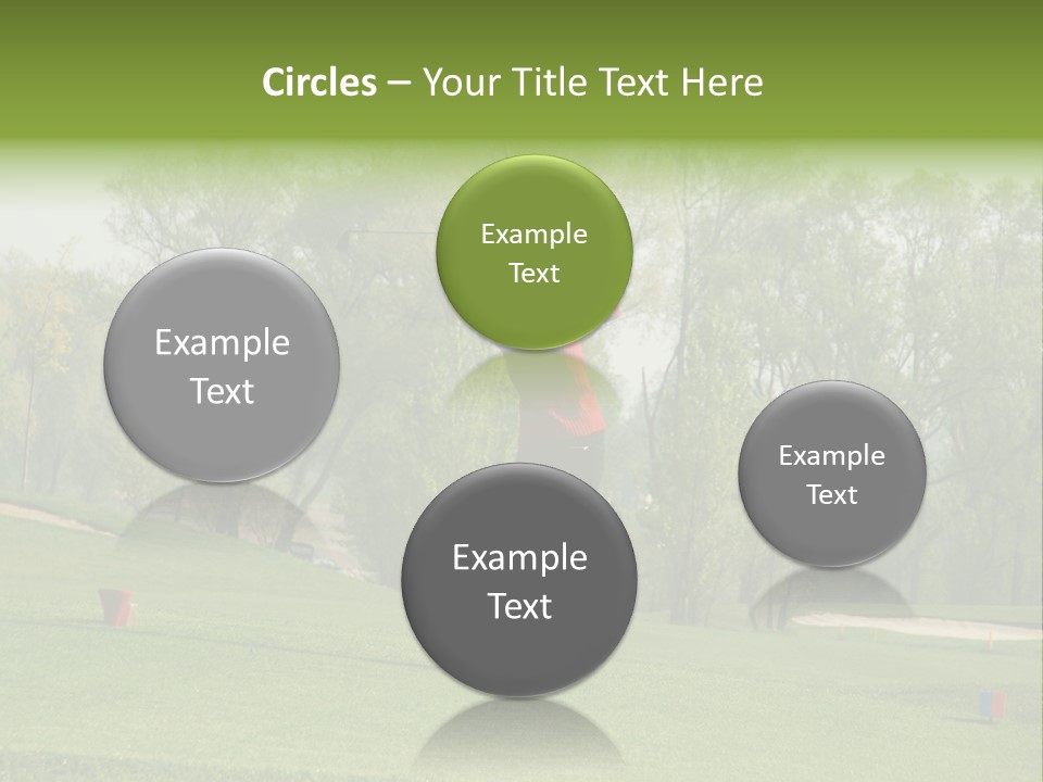 Outdoor Hole Golfcourse PowerPoint Template