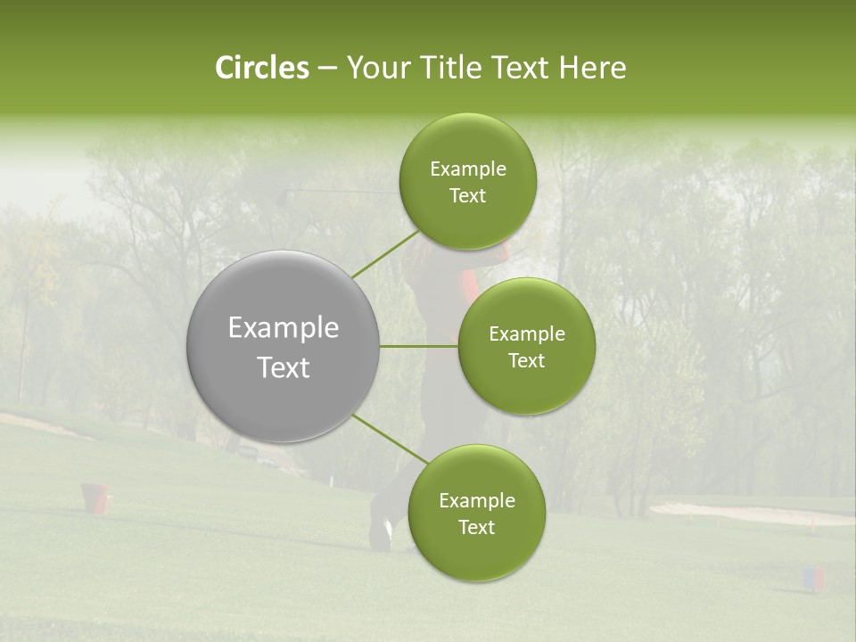 Outdoor Hole Golfcourse PowerPoint Template