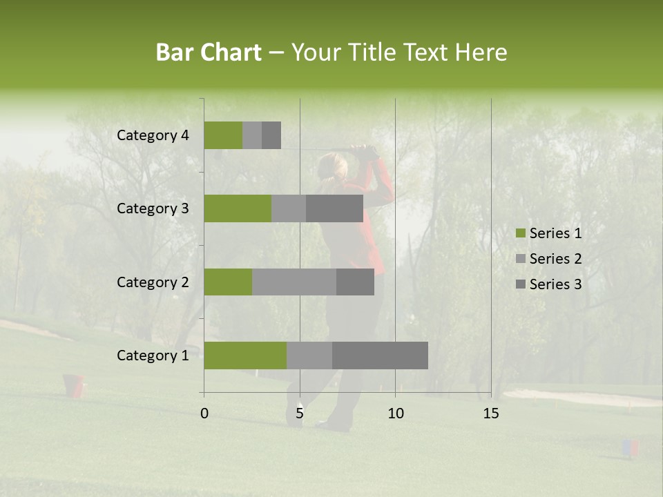 Outdoor Hole Golfcourse PowerPoint Template