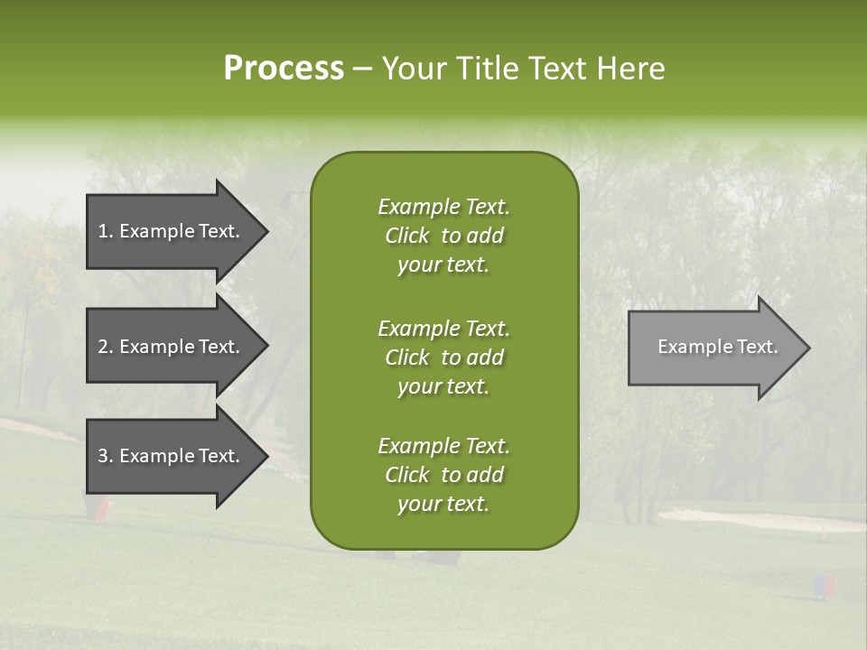 Outdoor Hole Golfcourse PowerPoint Template