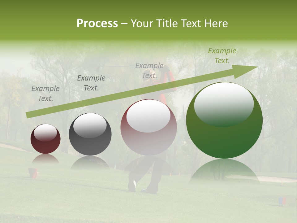 Outdoor Hole Golfcourse PowerPoint Template