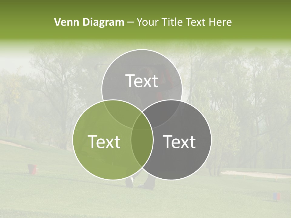 Outdoor Hole Golfcourse PowerPoint Template