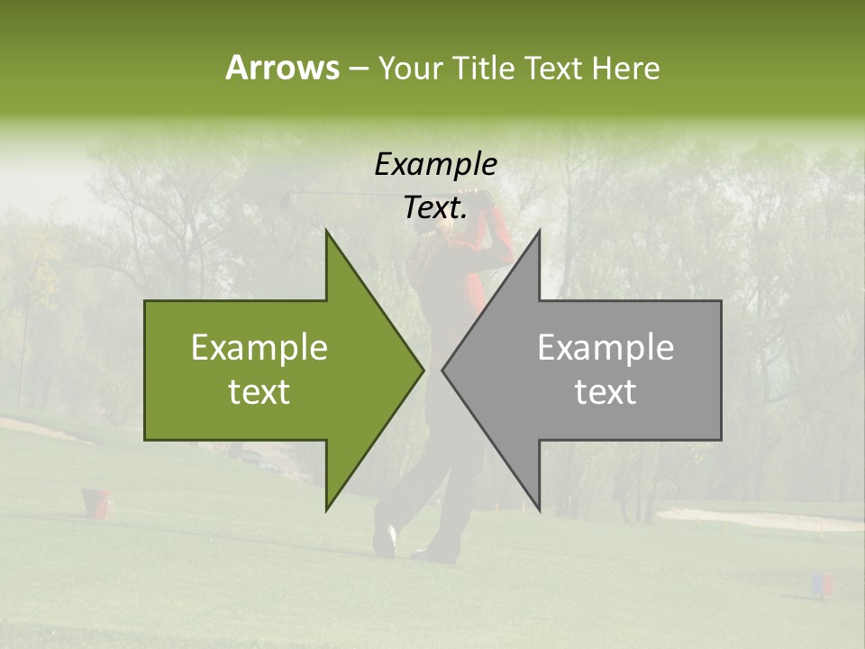 Outdoor Hole Golfcourse PowerPoint Template