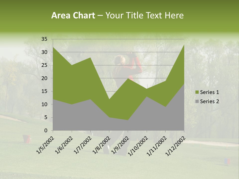 Outdoor Hole Golfcourse PowerPoint Template