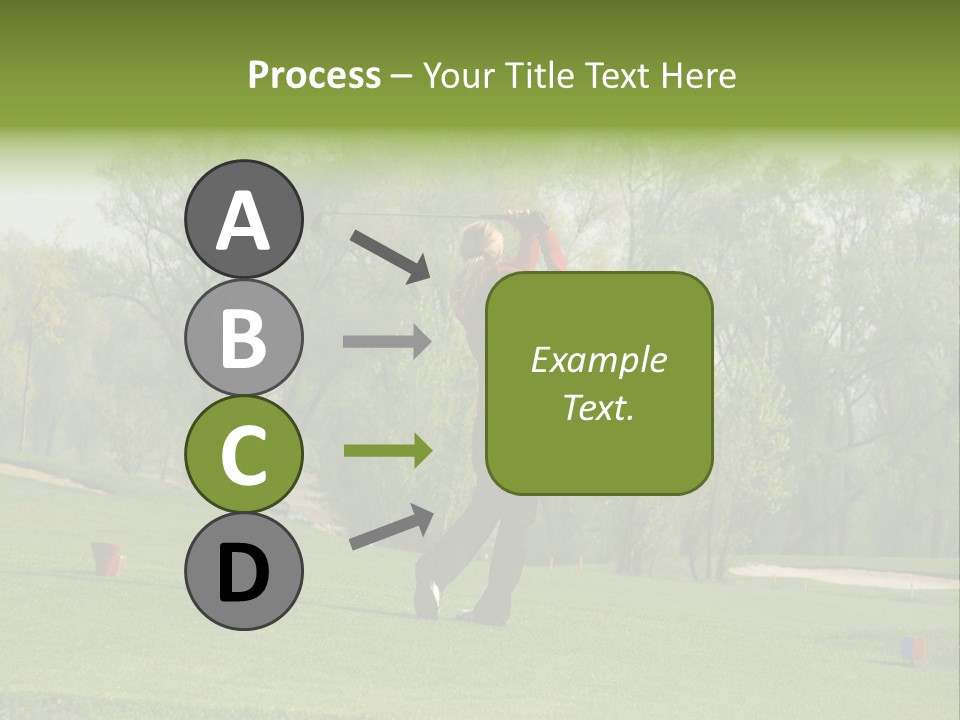 Outdoor Hole Golfcourse PowerPoint Template