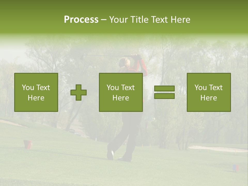 Outdoor Hole Golfcourse PowerPoint Template