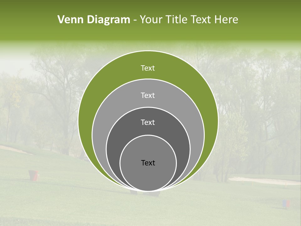 Outdoor Hole Golfcourse PowerPoint Template