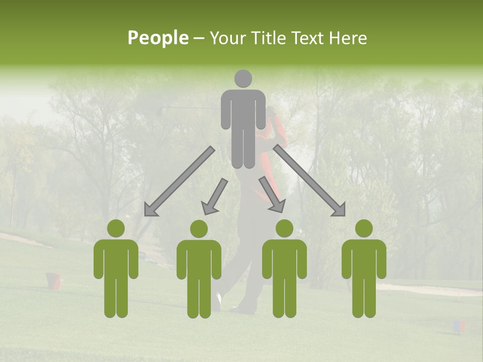 Outdoor Hole Golfcourse PowerPoint Template