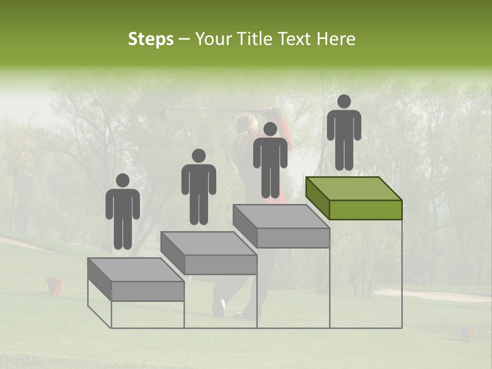 Outdoor Hole Golfcourse PowerPoint Template