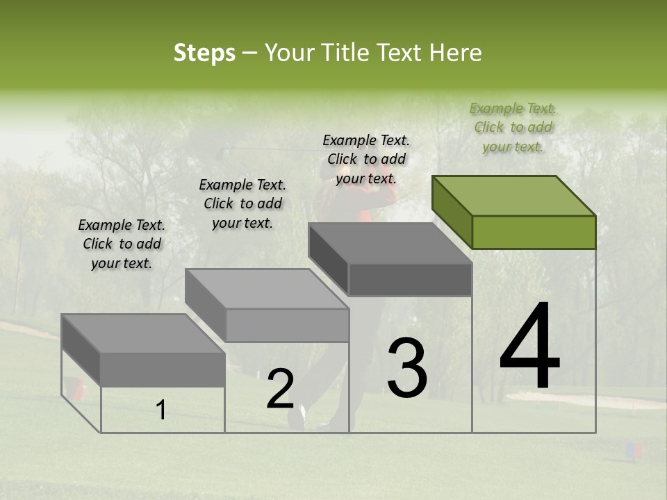 Outdoor Hole Golfcourse PowerPoint Template