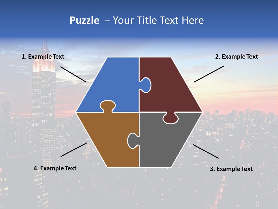 Yellow Neon Blue PowerPoint Template