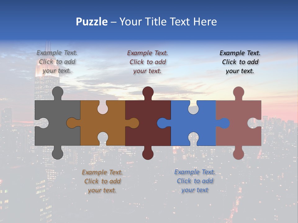 Yellow Neon Blue PowerPoint Template