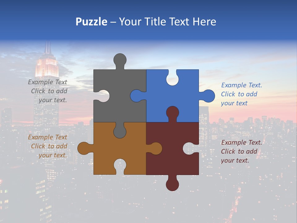 Yellow Neon Blue PowerPoint Template