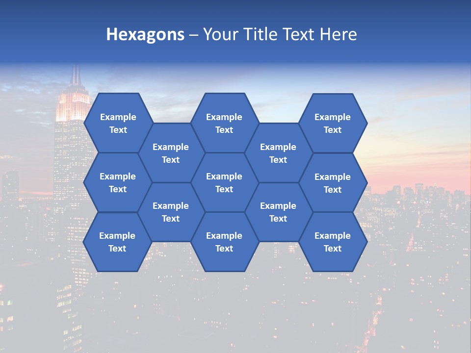 Yellow Neon Blue PowerPoint Template