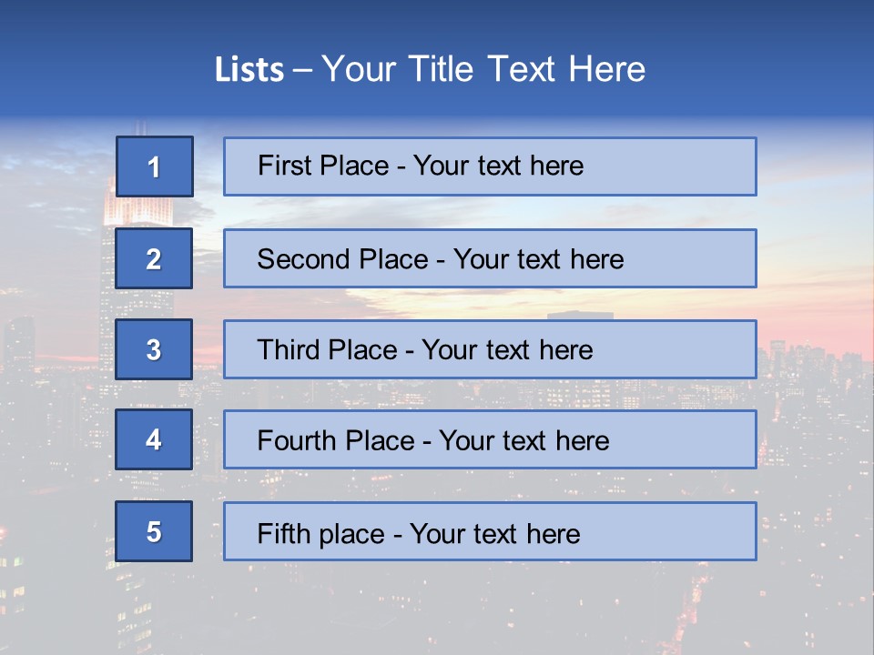 Yellow Neon Blue PowerPoint Template