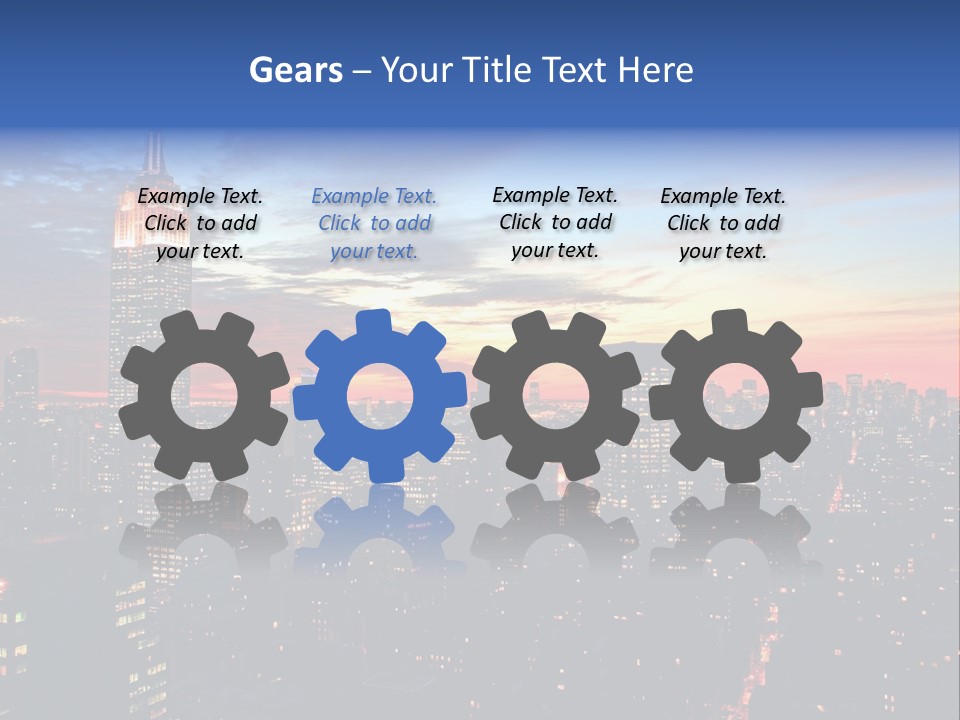 Yellow Neon Blue PowerPoint Template