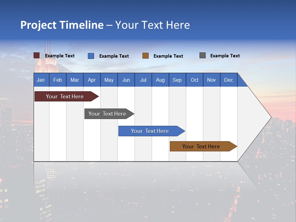 Yellow Neon Blue PowerPoint Template