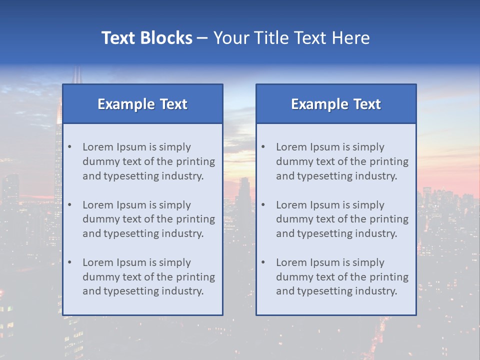Yellow Neon Blue PowerPoint Template