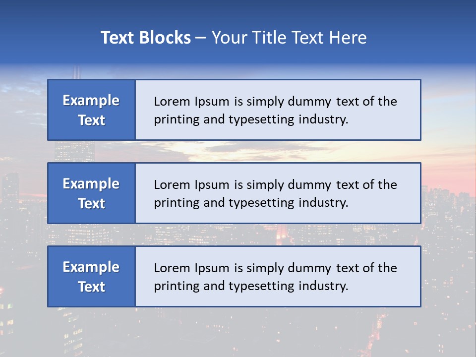 Yellow Neon Blue PowerPoint Template