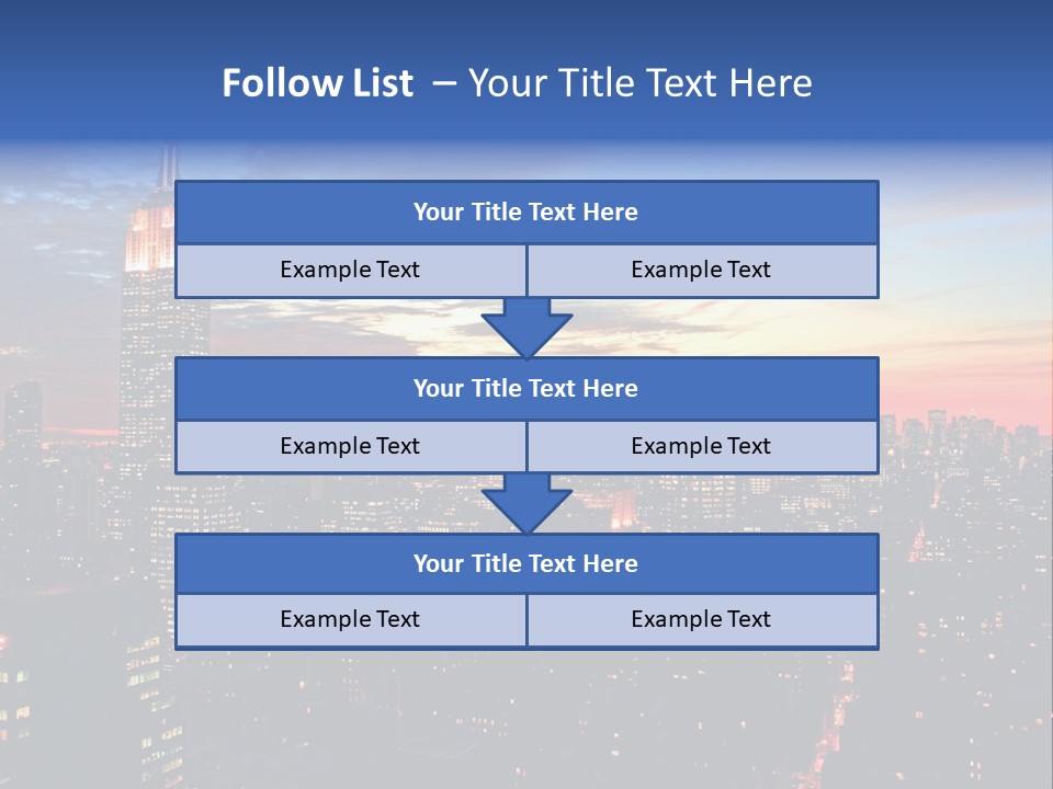 Yellow Neon Blue PowerPoint Template