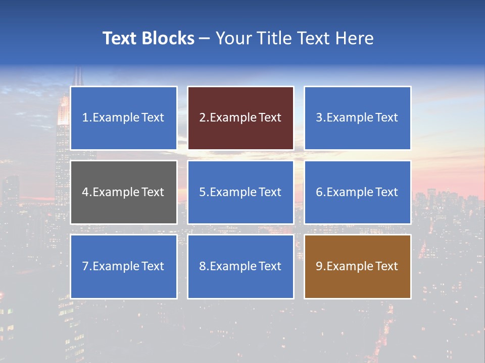 Yellow Neon Blue PowerPoint Template