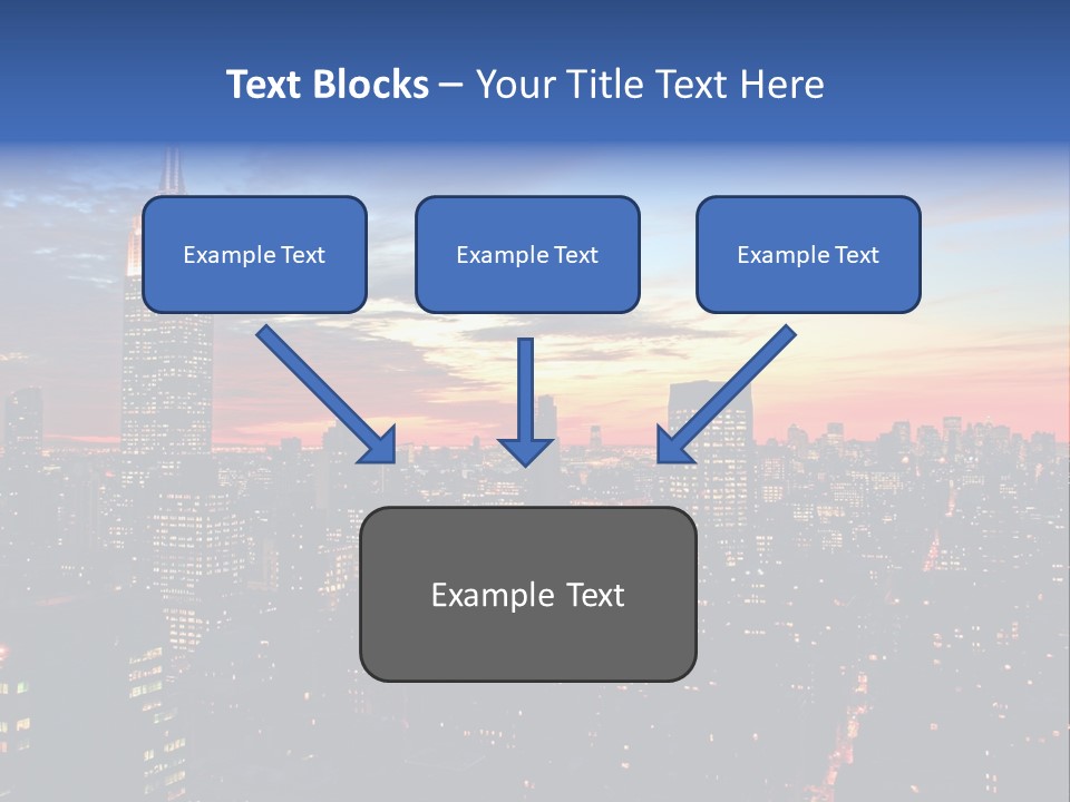 Yellow Neon Blue PowerPoint Template