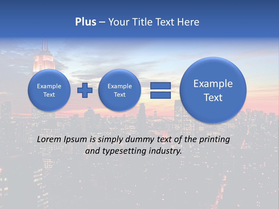 Yellow Neon Blue PowerPoint Template