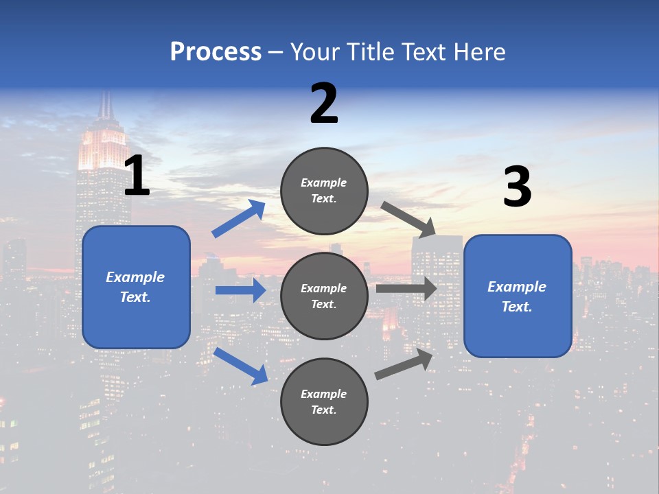 Yellow Neon Blue PowerPoint Template