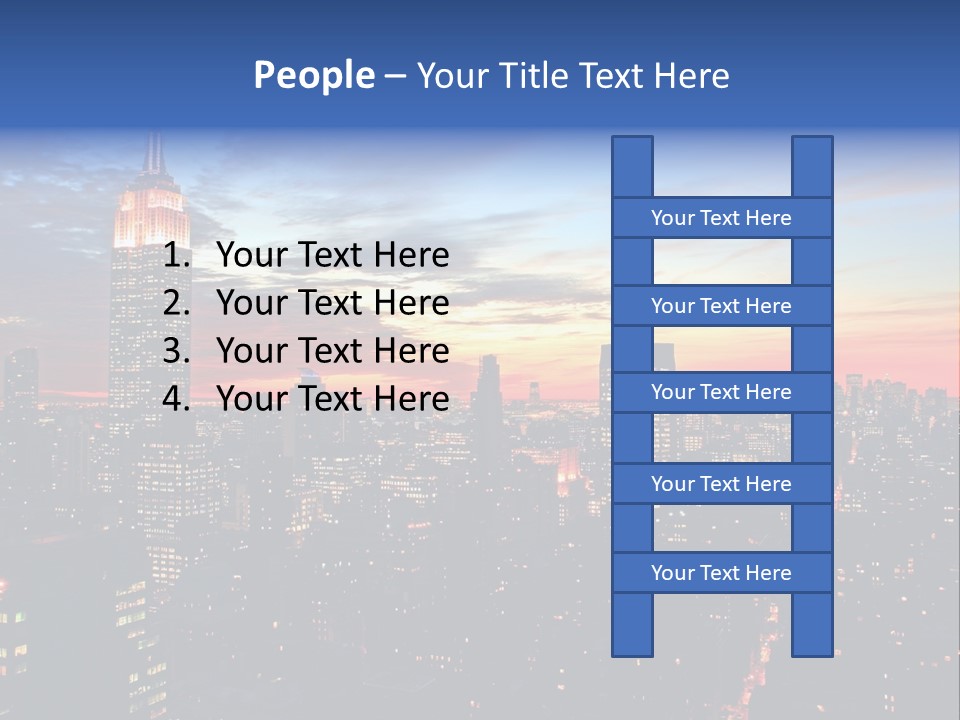 Yellow Neon Blue PowerPoint Template