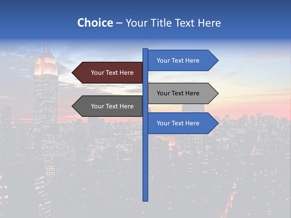 Yellow Neon Blue PowerPoint Template