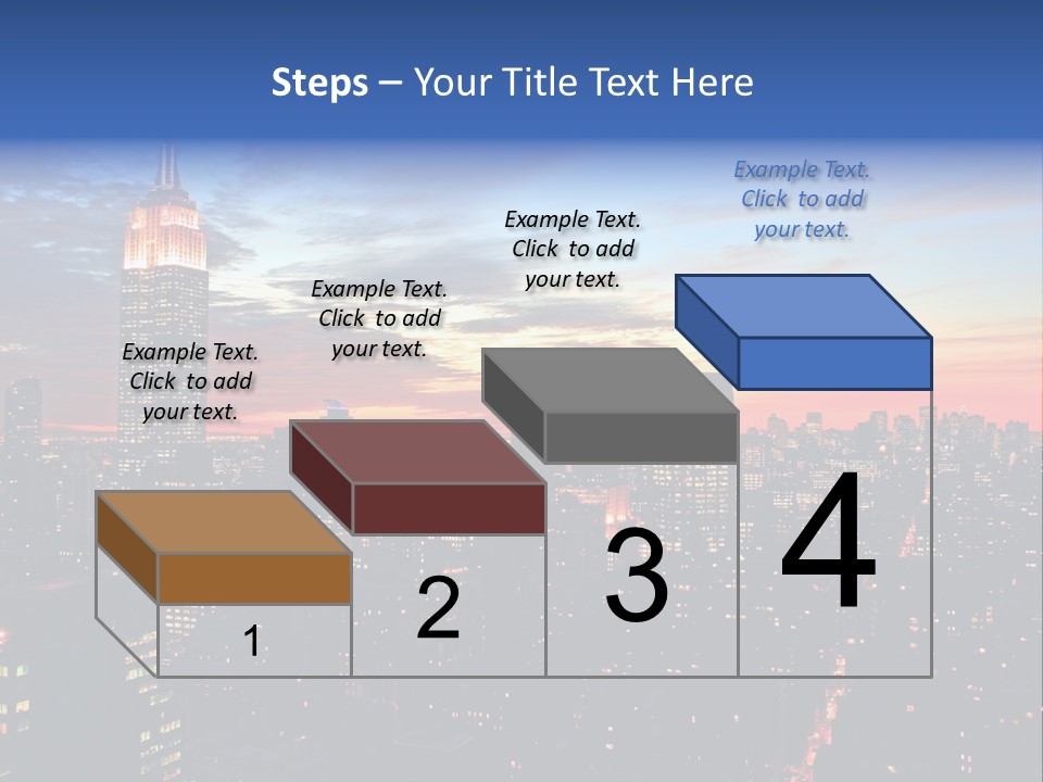 Yellow Neon Blue PowerPoint Template