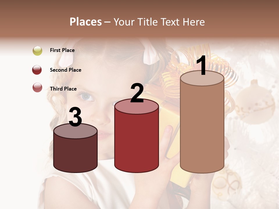 Isolated Female Beautiful PowerPoint Template