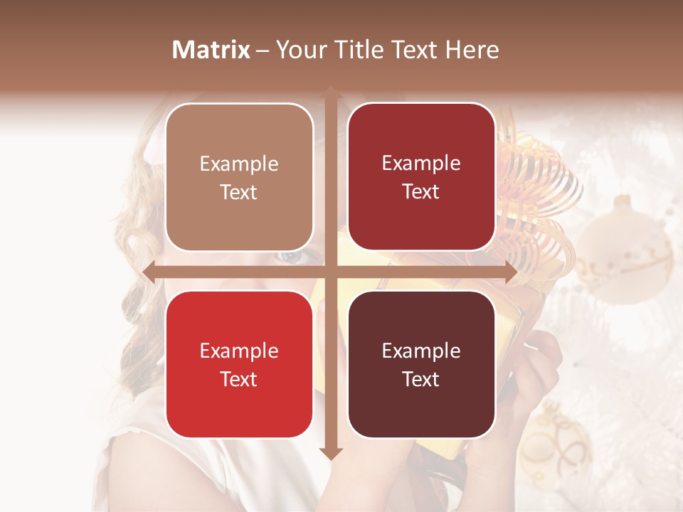 Isolated Female Beautiful PowerPoint Template