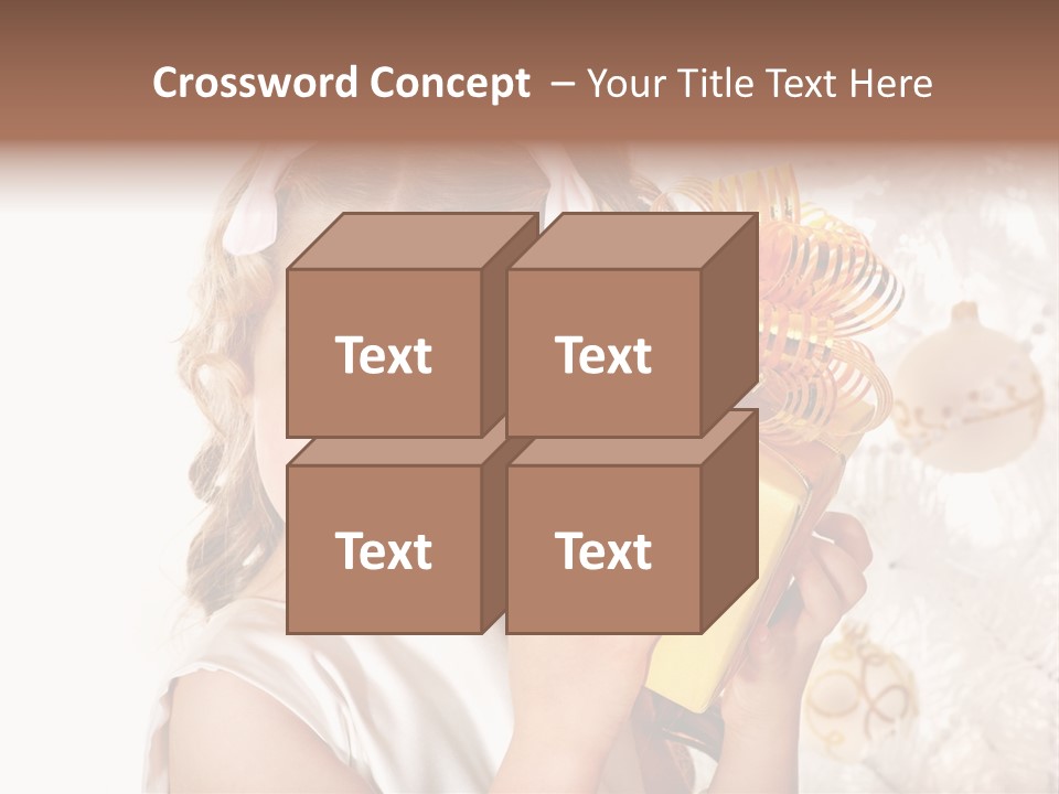 Isolated Female Beautiful PowerPoint Template