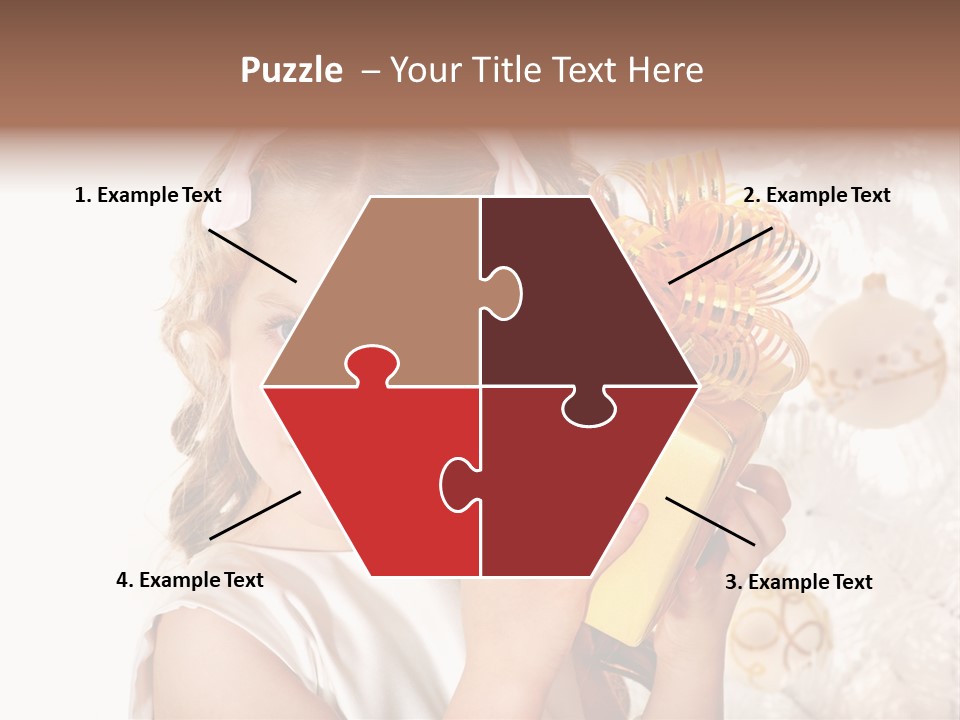 Isolated Female Beautiful PowerPoint Template