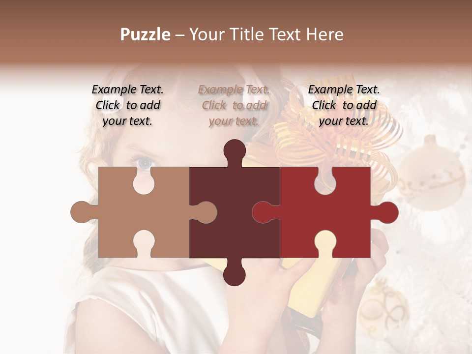 Isolated Female Beautiful PowerPoint Template