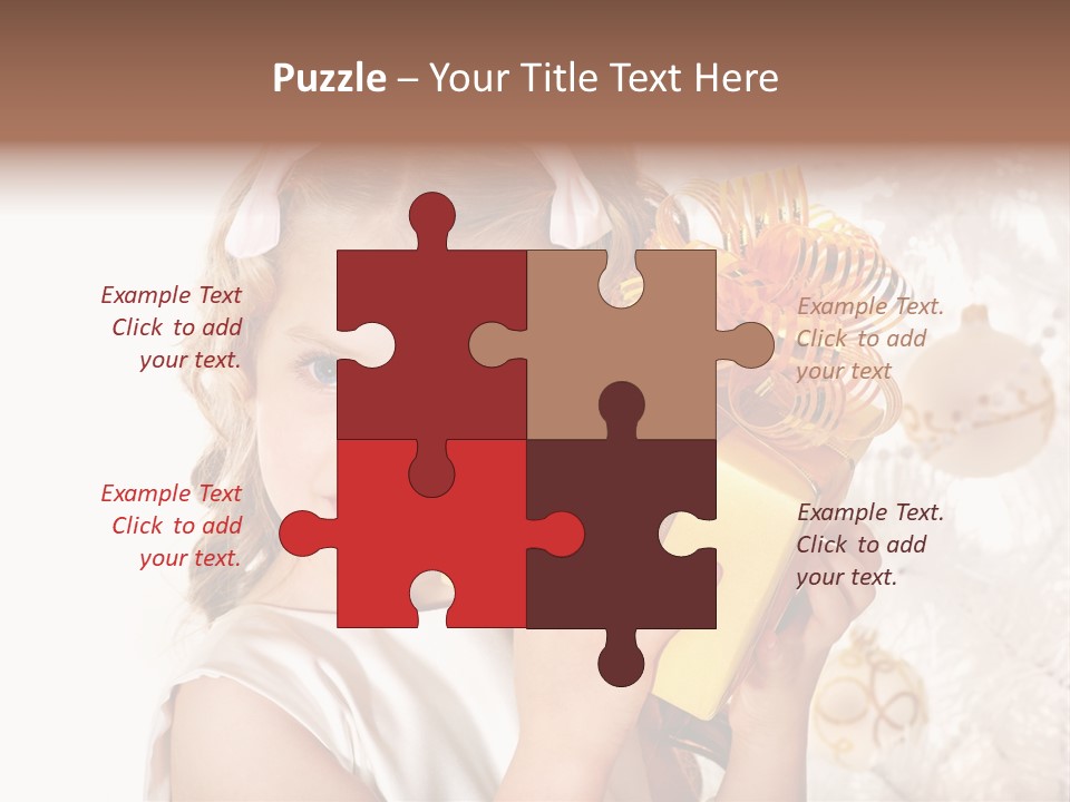 Isolated Female Beautiful PowerPoint Template