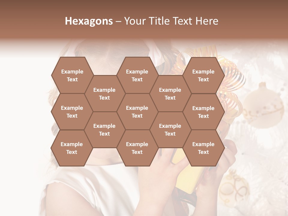 Isolated Female Beautiful PowerPoint Template