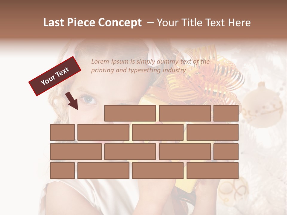 Isolated Female Beautiful PowerPoint Template