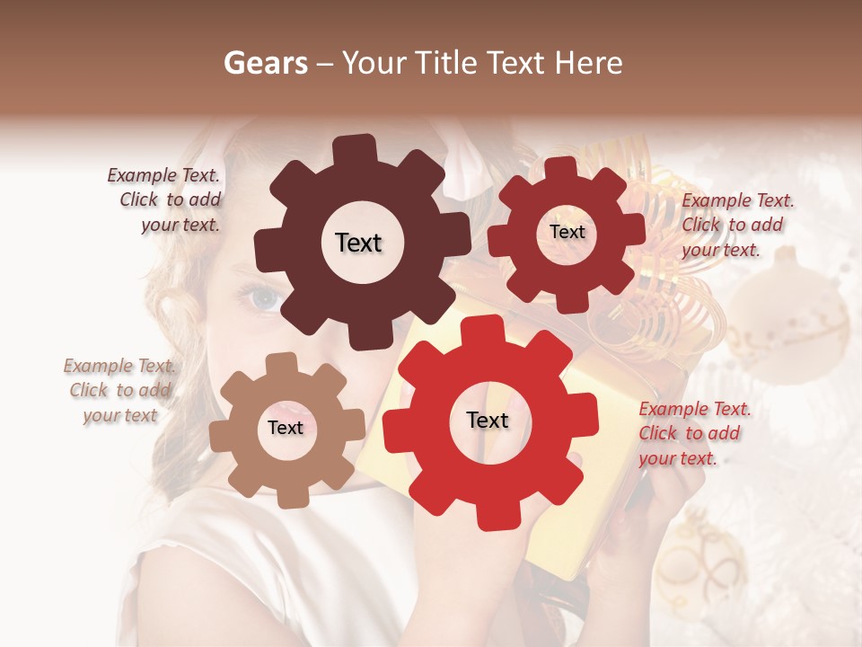 Isolated Female Beautiful PowerPoint Template